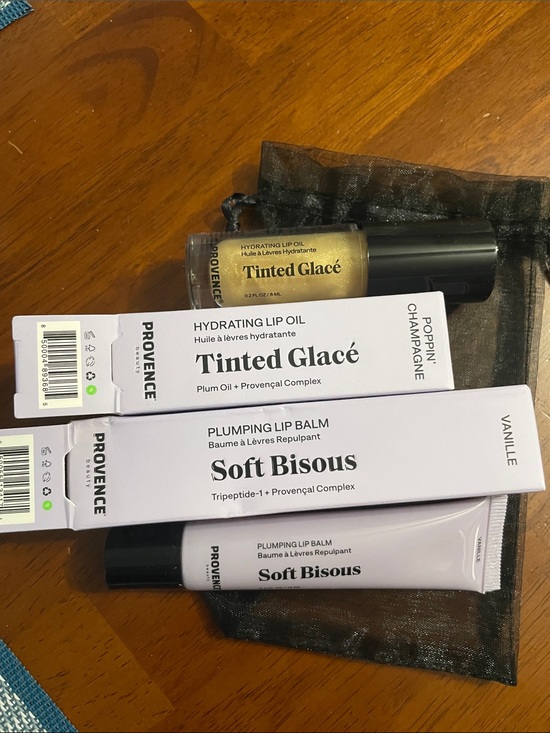 Provence Other - Provence Tinted Glacé Hydrating Lip Oil & Soft Bisous Plumping Lip Balm
